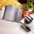 thumbnail image 5 of Stainless Steel Finger Guards - Kitchen Tool Knives, 4-Pack for Safe Slicing and Chopping Vegetables, 5 of 5