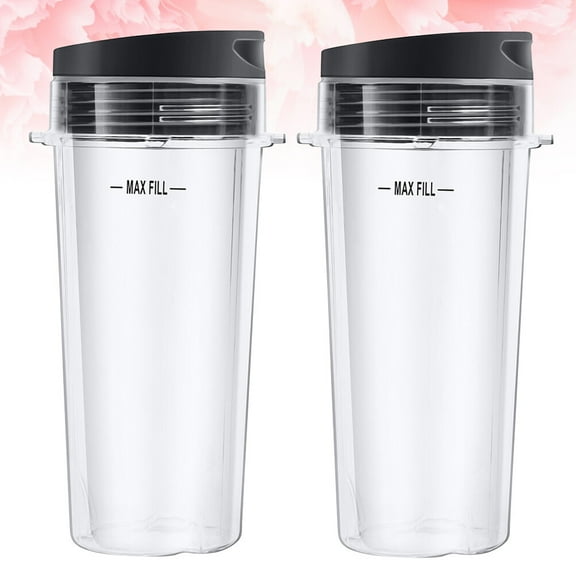 USHOBE 4Pcs Blender Cup Home and Kitchen Appliances Food-Grade Plastic 7x2.8x5.9in Daily Use