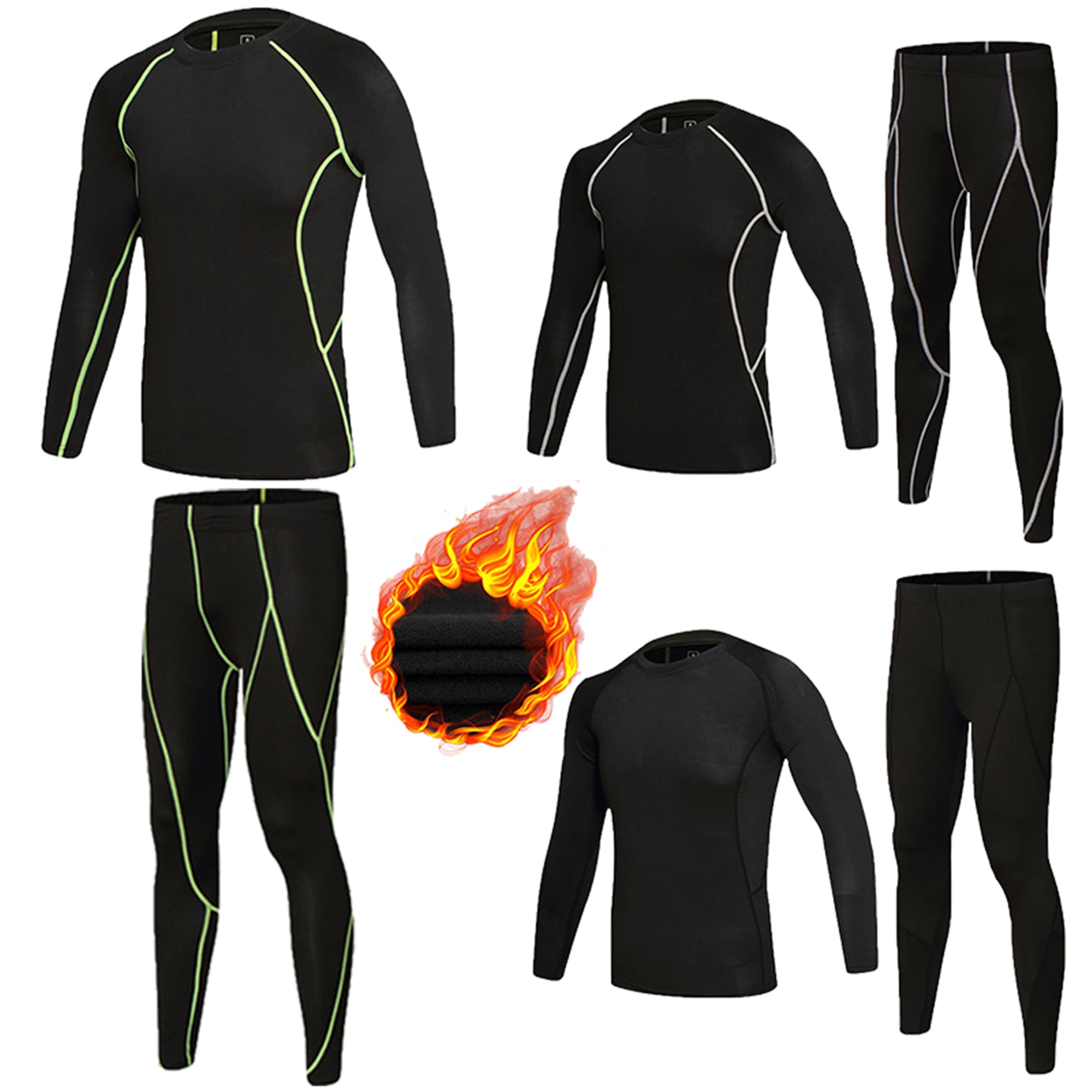 MLFU Toddler Boys Long Johns Thermal Underwear Set, Warm Thermal Top