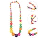 thumbnail image 3 of Collar de cuentas de colores estilo bohemio para mujer, cadena para el cuello, joyería para el cuello de niña., 3 of 8