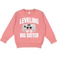 thumbnail image 2 of Inktastic Leveling Up to Big Sister Toddler Sweatshirt, 2 of 4