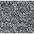 thumbnail image 4 of oneOone Cotton Poplin Twill Dark Navy Blue Fabric Semi Mandala Floral Sewing Craft Projects Fabric Prints By Yard 56 Inch Wide, 4 of 4