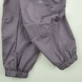 thumbnail image 6 of Gubotare Boys Cargo Pants Straight Leg Boys Cargo Pants Kids Stretch Hiking Pants Casual Elastic Waist Youth Cargo Joggers with Pockets Size 9-10 (Purple,9-10 Years), 6 of 6