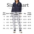 thumbnail image 3 of Womens Scrub Sets Stretch 2 Piece Uniforms Suit Nursing Fitted V Neck Top with Jogger Style Pants Navy M, 3 of 4