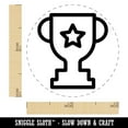 thumbnail image 2 of Trophy Award Outline with Star Self-Inking Rubber Stamp Ink Stamper - Brown Ink - Mini 1/2 Inch, 2 of 7