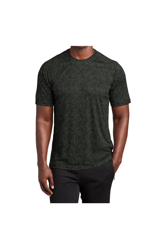 Short Sleeve Moisture Wicking Digital Camo Tee Black 4X-Large