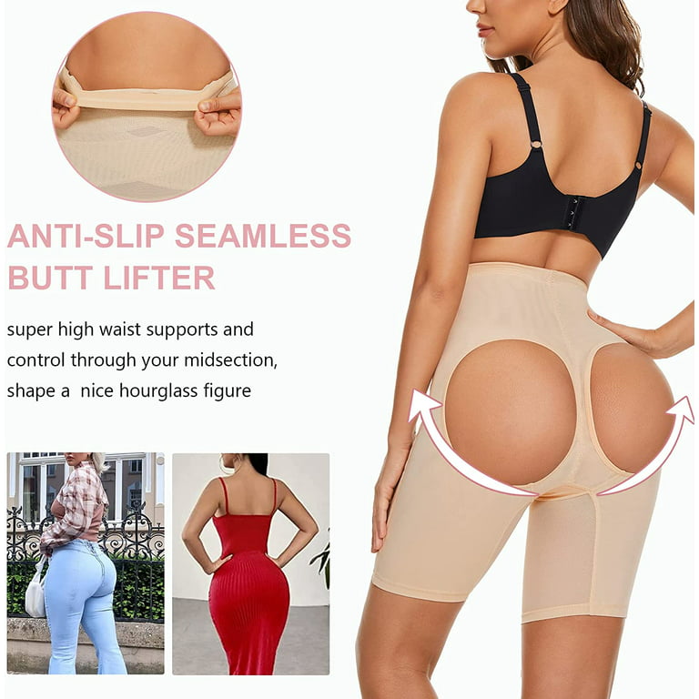 Shapewear Shorts For Women Tummy High Waisted Seamless Thigh Slimmer Shaper  Panties For Under Dresses