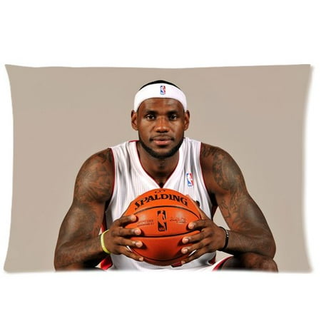 deyou lebron james holding basketball pillowcase pillow case cover