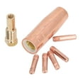 thumbnail image 4 of Accesorio para Pistola De Soldadura MIG, Accesorio para Pistola De Soldadura Mig, Núcleo Fundente Sin Gas, 0,8 Mm, 0,031 Pulgadas, Equipo De Kit De Puntas De Boquilla De Latón para Century FC90/80GL, 4 of 8