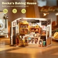 thumbnail image 2 of Kit de casa de muñecas Rolife Becka's Bakery Diorama con LED 1/24, 2 of 6