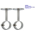 thumbnail image 3 of MERIVILLE Ceiling-Mounted or Wall-Mounted Curtain Rod Brackets, for up to 1 ¼” Diameter Drapery Rods, 2 PCs, Satin Nickel, 3 of 4
