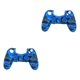thumbnail image 1 of Seitruly Reemplazo para la funda del controlador inalámbrico Impresión de camuflaje Cubierta de goma protectora de la piel del gel de silicona azul 2piezas, 1 of 5