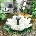 thumbnail image 2 of Lotus Shaped Solar Fountain Pond Decorative, Floating Solar Lotus Fountain, Water Fountain with 6 Nozzles, Birdbath Fountain Solar Power for Pool, Patio Water, Pond, Garden, 2 of 3