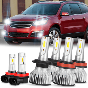 For Chevy Traverse 2013 2014 2015 2016 LED Headlight High Low Beam   Fog Light Bulbs Combo Kit 6pcs
