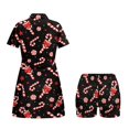 thumbnail image 2 of Psesaysky Christmas Sundress for Women Candy Cane Print Golf Tennis Dress Pickleball Sports Dress Short Sleeve Quick Dry Tennis Workout Dresses Sun Protection for Holiday Party, 2 of 7