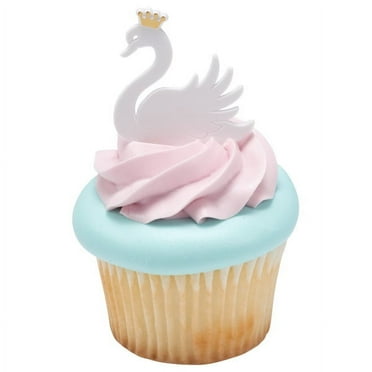 Cupcake DecoPics® - Mini Princess Swan (12pcs)