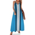 thumbnail image 1 of Vestido sin mangas con rayas verticales en azul claro, negro y gris, ropa de mujer, ropa de mujer, novedades de verano 2024, 1 of 7