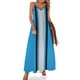 thumbnail image 1 of Vestido sin mangas con rayas verticales en azul claro, negro y gris, ropa de mujer, ropa de mujer, novedades de verano 2024, 1 of 7