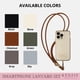 thumbnail image 5 of Juego de cordones para smartphone KEDZIE de piel vegana, color gris, 5 of 7