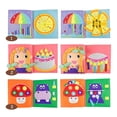 thumbnail image 4 of Juguetes Para Niños, Tela No Tejida, Educación Temprana, Libro Hecho A Mano, Herramienta De Enseñanza, Regalo Dulce, Accesorio De Práctica Lógica, Libros Educativos Diy N. ° 2 Speravity  FN008296-04, 4 of 5