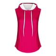 thumbnail image 2 of ameIAEA Womens Sleeveless Hooded Sweatshirts Summer Casual Drawstring Shirts Soft Workout Pullover Tops, 2 of 4