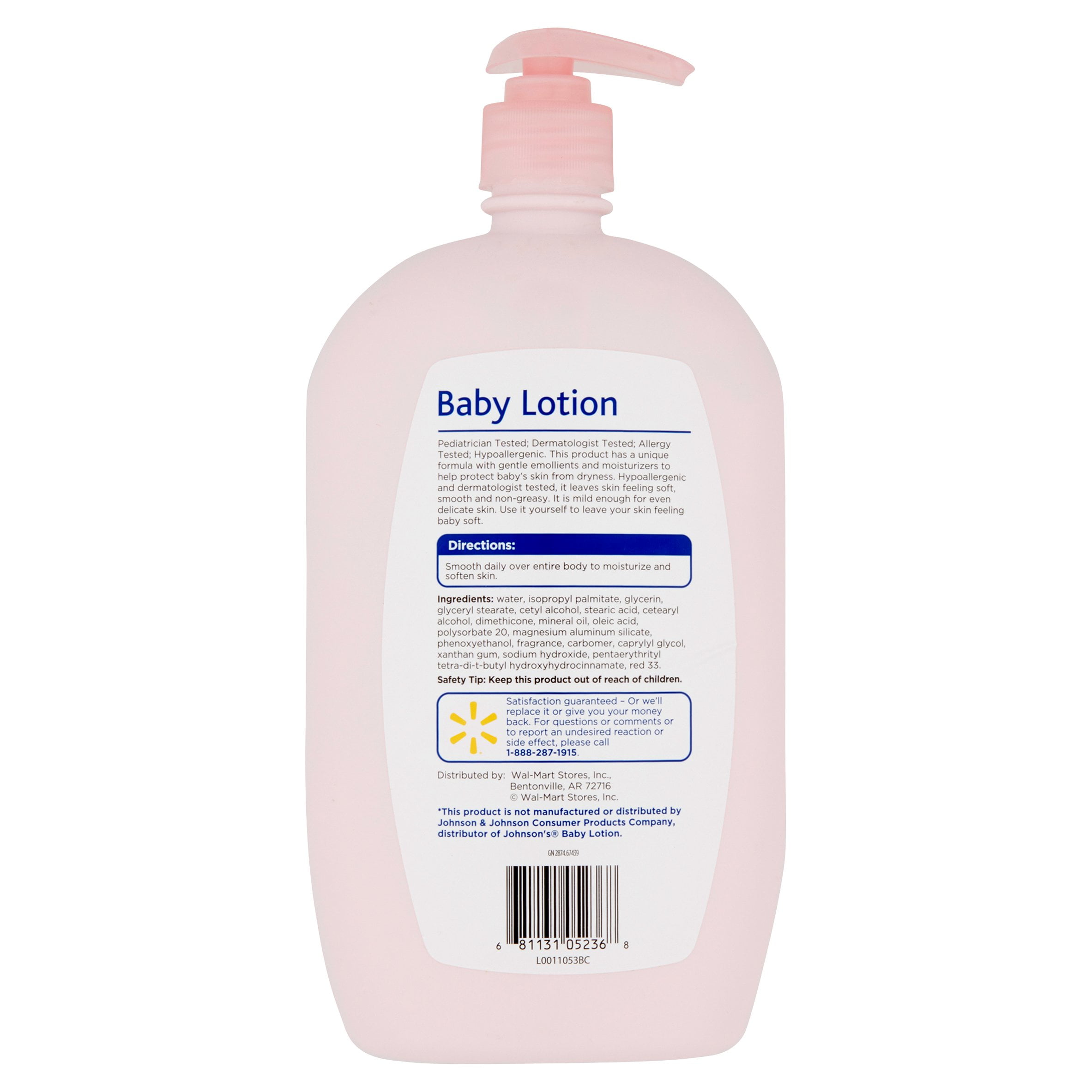 walmart johnson and johnson baby lotion