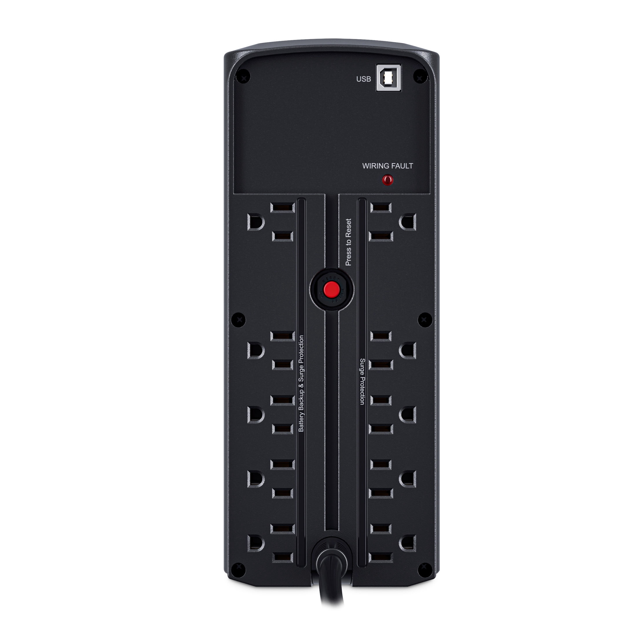 CyberPower LX1500GAVR Battery Backup UPS, 1500VA/900W, 120V, 10 Outlets, LCD, AVR, 6 ft Cord, Black