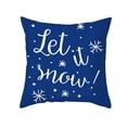 thumbnail image 3 of Funda de cojín geométrica azul para Navidad, decoración nórdica moderna, adorno navideño, regalo de Año Nuevo, 2022, 3 of 3