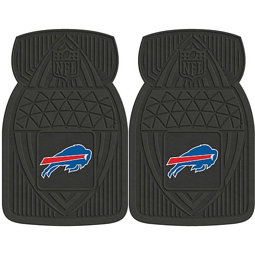 NFL 2Piece HeavyDuty Vinyl Car Mat Set, Buffalo Bills