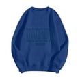 thumbnail image 5 of SIYUDAN Women Sweatshirts Sweat Shirts Women Long Sleeve Oversized Pullover for Women Blue Pullover Adult Comfort Colors Crewneck Sweatshirt Winter Clothes for Women Adult Sweatshirt, 5 of 5