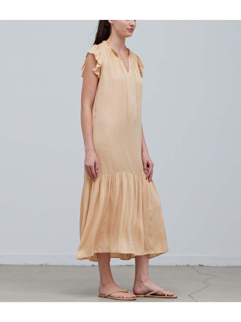 walmart satin dress SATIN MAXI DRESS
