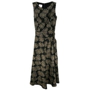 Akris Women's Black / Gold Belted Dandelion Dress - 6
