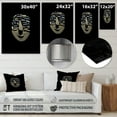 thumbnail image 4 of Designart "Monochrome Elegance of an African Tribal Mask I" African Metal Art Living Room, 4 of 5