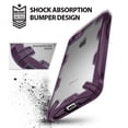 thumbnail image 4 of Ringke Fusion-X Case Compatible with iPhone 7, Transparent Hard Back Shockproof Advanced Bumper Cover - Lilac Purple, 4 of 9