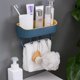 thumbnail image 2 of Nuevo estante de baño no perforado de acero inoxidable, colgante de llave detrás de la puerta, estante de almacenamiento montado en la pared, accesorios de baño, 2 of 3