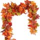 thumbnail image 2 of Guirnalda navideña de otoño para puerta de entrada, guirnalda de hojas de arce artificiales otoñales, decoración colgante artesanal para Acción de Gracias, decoración navideña, 2 of 5