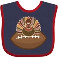 thumbnail image 3 of Inktastic Thanksgiving Football Turkey Boys Baby Bib, 3 of 4