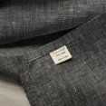 thumbnail image 4 of Fingercraft Cloth Napkins, 100% Linen Table Napkins, 20 in x 20 in, Set of 6, Charcoal, 4 of 4