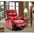 thumbnail image 2 of Triple Tree Power Lift Recliner Chair for Elderly, Fabric, Massage and Heat, USB Ports Red, 2 of 7
