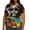 Green, variant on Independence Day Plus Size 4X Women's Short Sleeve Tops Sale Under $10 Free Shipping Summer Casual Loose Print Blouse