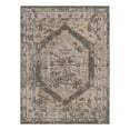 thumbnail image 3 of Unique Loom Outdoor Traditional Collection Area Rug - Valeria (9' x 12' Rectangle Charcoal/Natural), 3 of 7