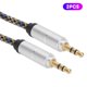 thumbnail image 5 of Cable de audio auxiliar macho a macho de 3,5 mm con conector plateado protegido por resorte para automóvil, altavoz y MP4, 5 of 8