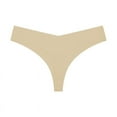 thumbnail image 1 of Zhuge Ropa interior sin costuras para mujer, bragas sexys de encaje estilo hipster, tanga, bragas, ropa interior para mujer, 3 piezas (tono de piel claro, L), 1 of 2