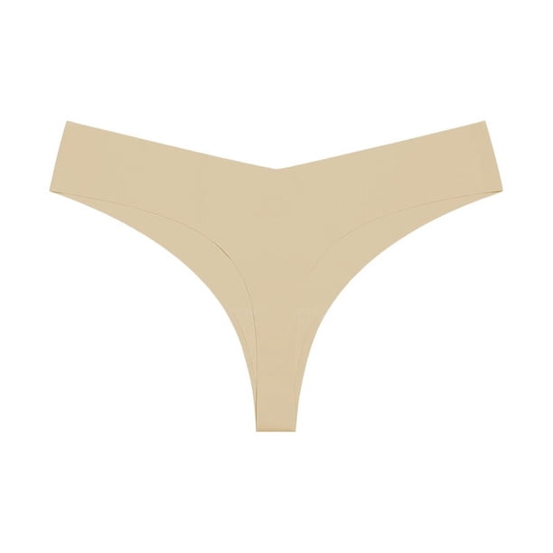 Zhuge Ropa interior sin costuras para mujer, bragas sexys de encaje estilo hipster, tanga, bragas, ropa interior para mujer, 3 piezas (tono de piel claro, L)