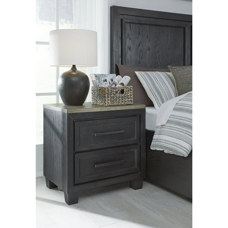 Foyland Nightstand - Black/Brown Foyland Nightstand - Black/Brown