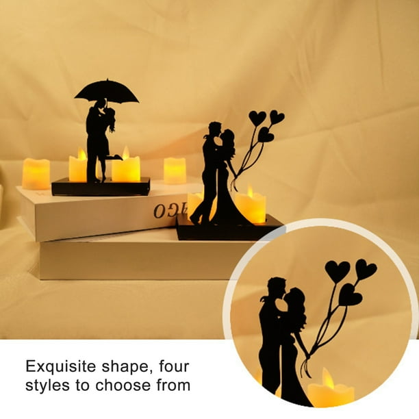 Candelabro De Madera Para Bodas Y Aniversarios - Regalo único Para Novios Con Mensaje Especial