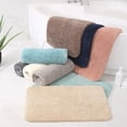 thumbnail image 2 of Alfombra de baño de microfibra lavable a máquina, larga, esponjosa, antideslizante y absorbente, gruesa, suave, 40x60 cm, azul oso de fresa Electrónica, 2 of 5