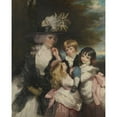 thumbnail image 2 of Sir Joshua Reynolds 20x24 Gold Ornate Framed and Double Matted Museum Art Print Titled - Lady Smith (Charlotte Delaval) and Her Children (George Henry, Louisa, and Charlotte) (1787), 2 of 4