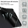 Case for iPad Pro 11 Inch Case M4(2024, 5th Gen), Slim PU Leather Folio