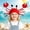 Pink, variant on CUIYUAN 3D Soft Plush Hat Adjustable Seafood Themed Headwear for Beach Parties and Festivals Headpiece For Party Cosplay
